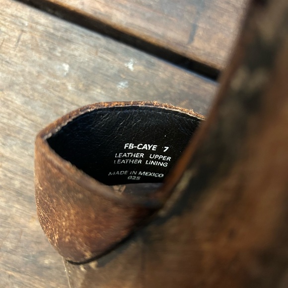 Freebird by Steven Caye Platform Wooden Leather Heels with Buckles 7 - Picture 7 of 7